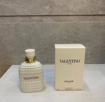 NEW VALENTINO UOMO BORN IN ROMA IVORY EDT SPRAY FOR MEN 3.4 Oz / 100 ml.